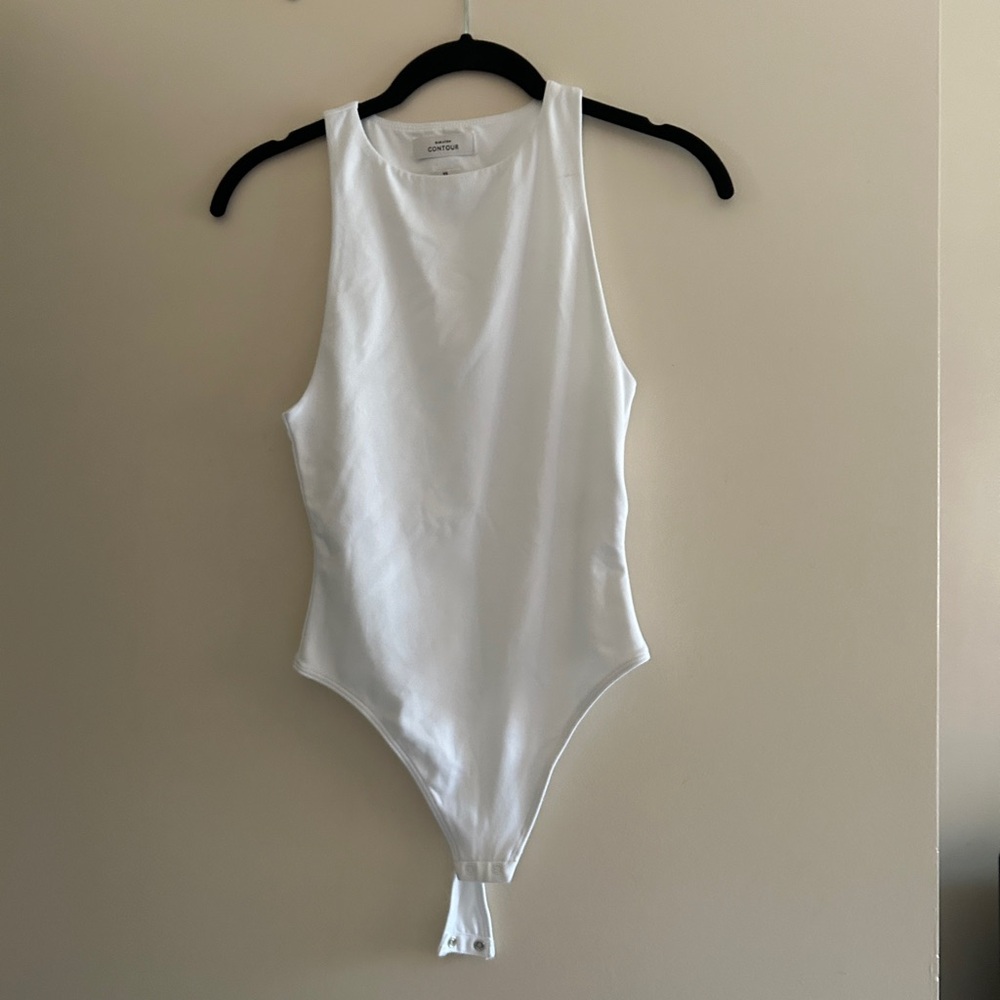 Babaton Contour Bodysuit in white